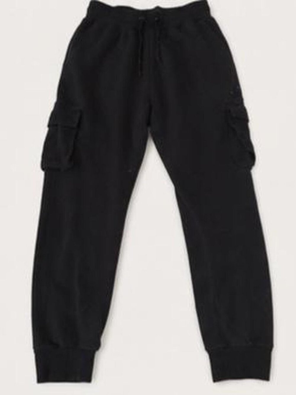 Rebel Minds Black Cargo Jogger Sweatpants Streetwear Y2K Skater Unisex L
